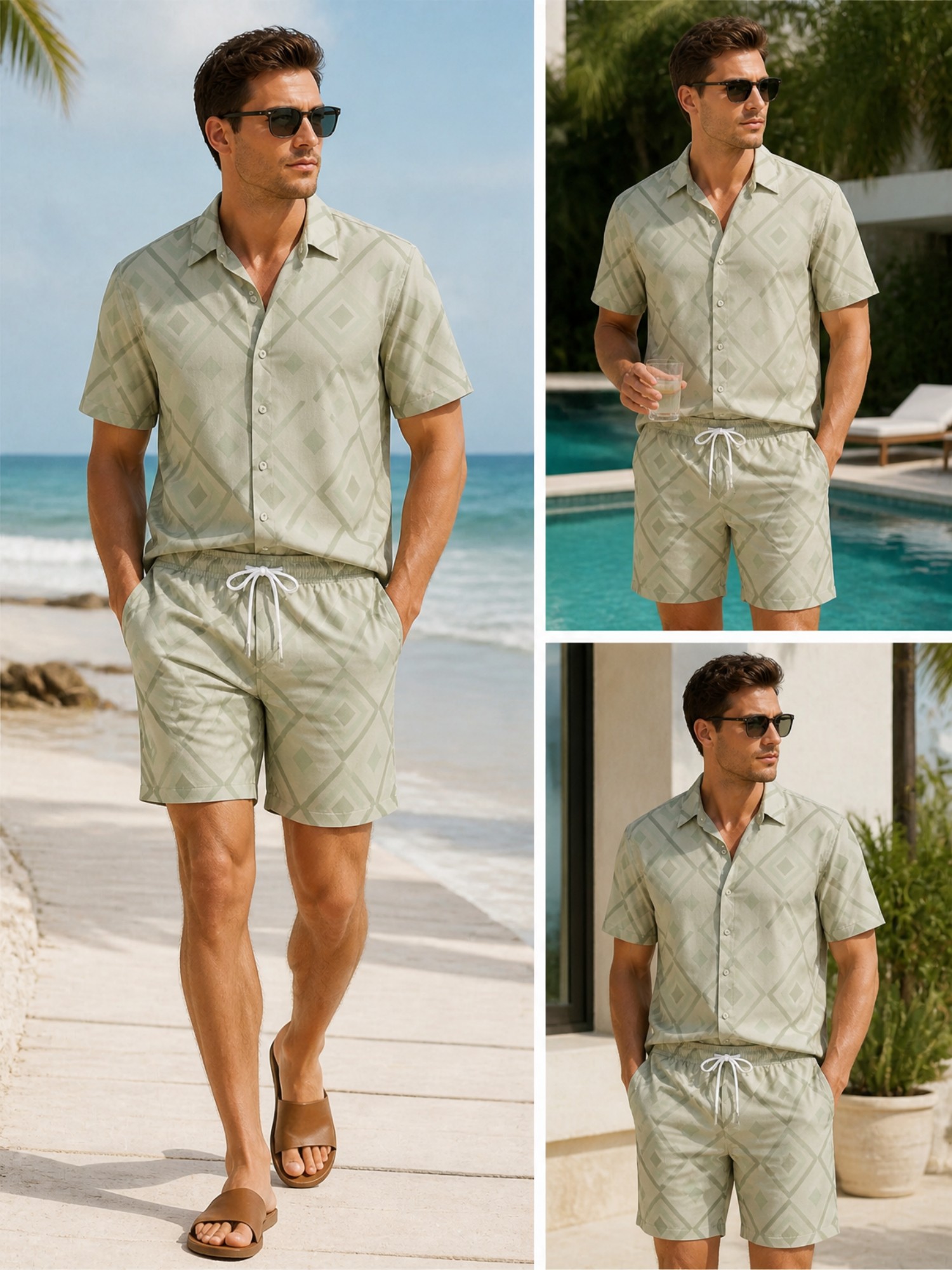 Mens Floral Short Sleeve Shirt - Resort Shirt Floral review and price