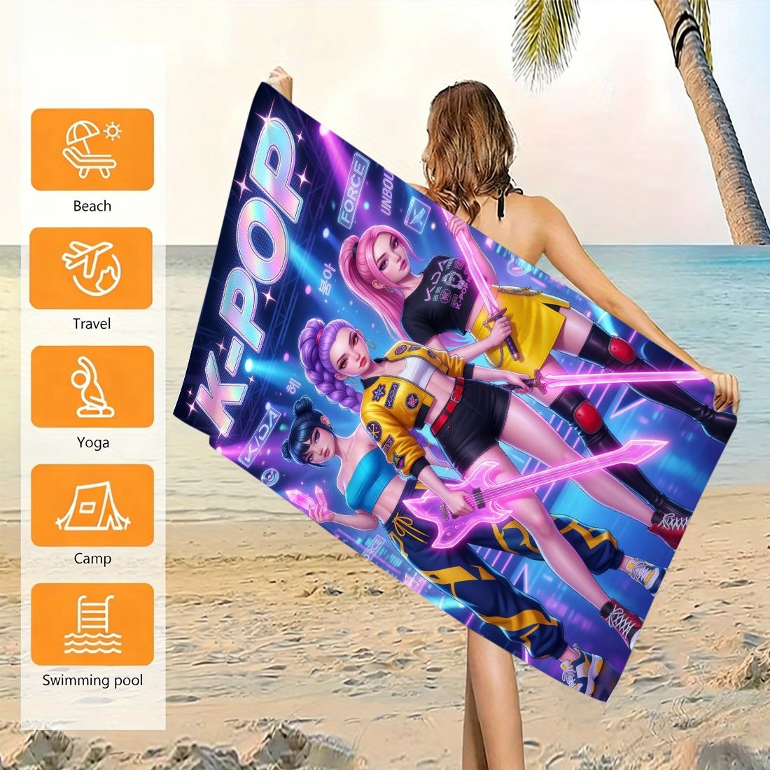 K-Pop Idol Print Large Size Be - Beach Towel Large review and price