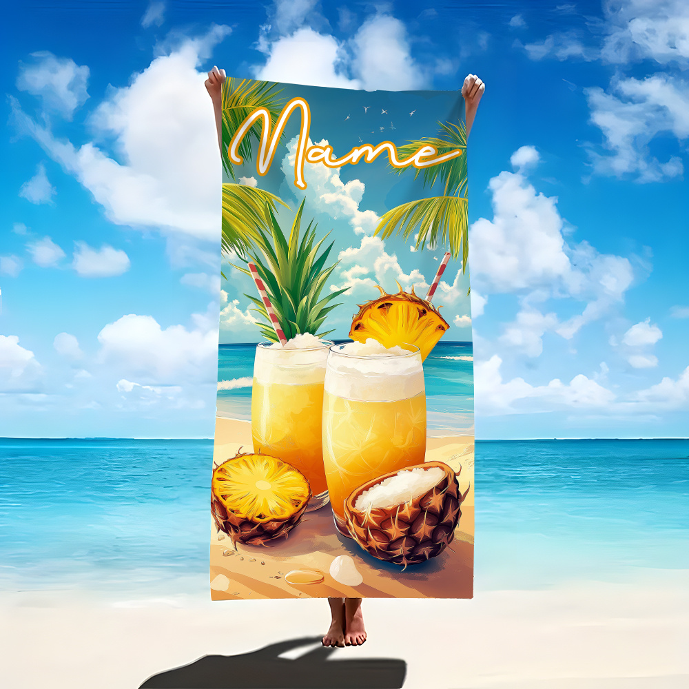 1pc Customized Name Beach Towe - Beach Towel Large review and price