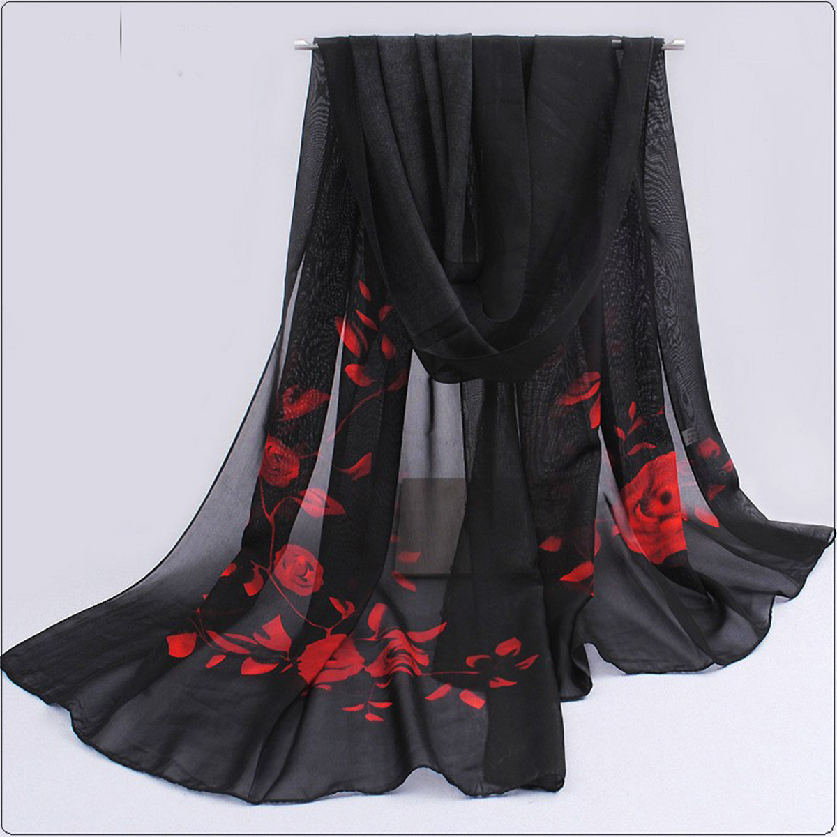 1pcs Chiffon Scarf Simple Eleg - Beach Towel Large review and price