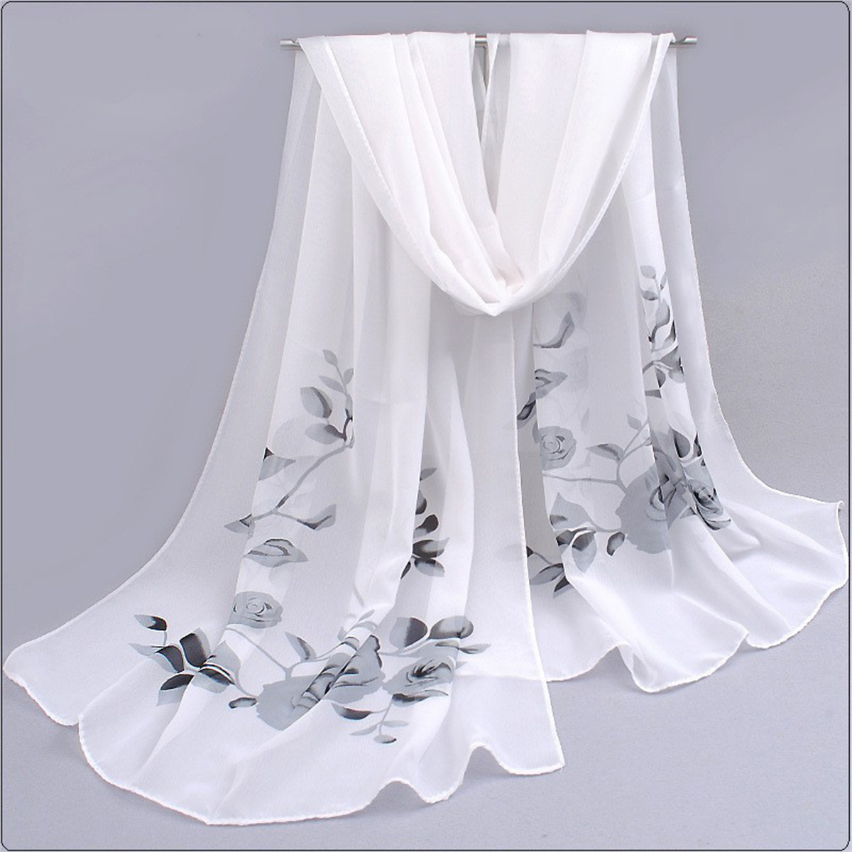 1pcs Chiffon Scarf Simple Eleg - Beach Towel Large review and price