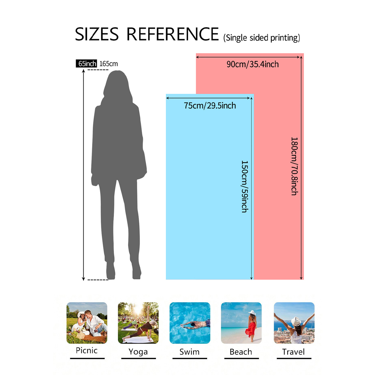 1pc fashionable colorful strip - Beach Towel Large review and price