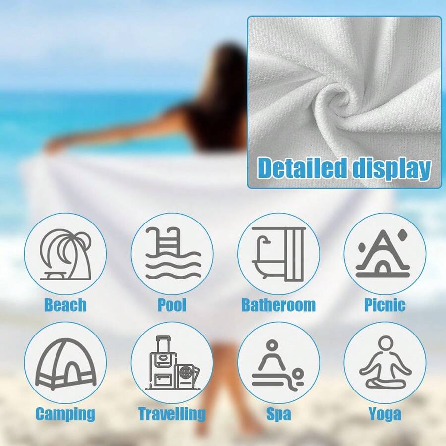 Super Absorbent Quick-Drying 2 - Beach Towel Large review and price
