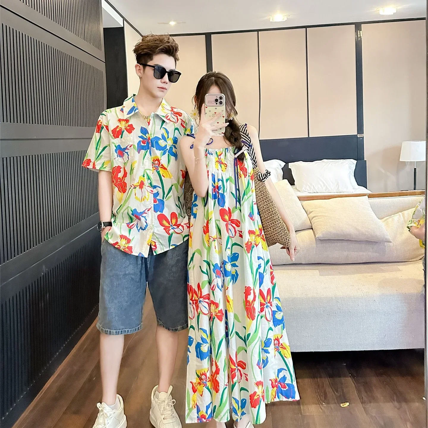 VacationClothes Korean Mommy a - Resort Shirt Floral review and price